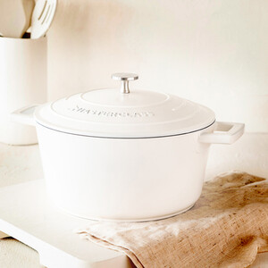 MasterClass Cream Cast Aluminium Casserole Dish, 4L
