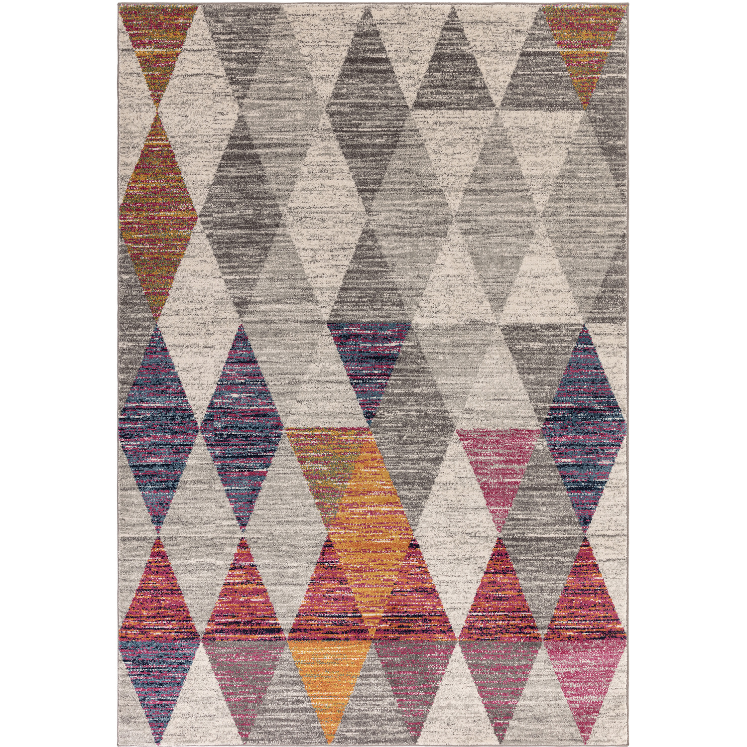 Muse Harlequin Pink Geometric Area Rug