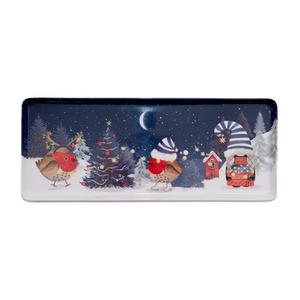 Festive Forest Friends Rectangle Tray