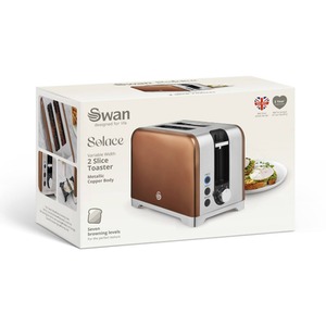 Solace 2 Slice SS Toaster Copper
