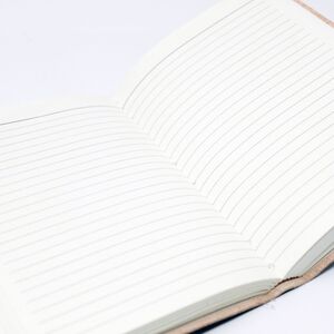 Leather Moonstone with Belts Notebook Maroon