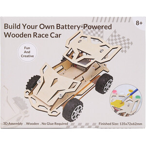 Build Your Own Battery Powered Wooden Race Car