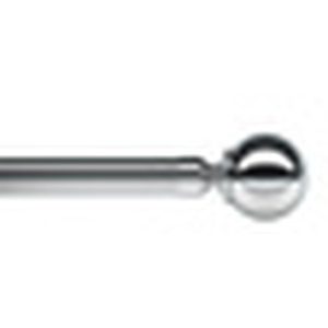 Ball End Metal Eyelet Curtain Pole Set