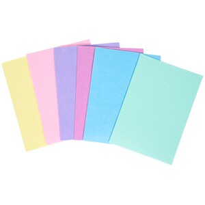 Pack of 20 Pastel Felt Sheets