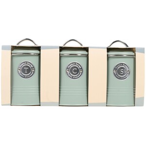 Set of 3 Stockholm Round Canisters