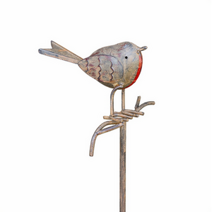Robin on Stick Garden Ornament