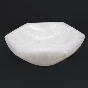 Selenite Hex Bowl Crystal, Jewelry Decor Storage