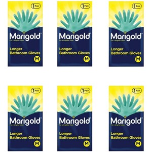 Marigold Longer Bathroom Gloves Medium