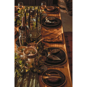 Set Of Four Brass Finish Napkin Rings