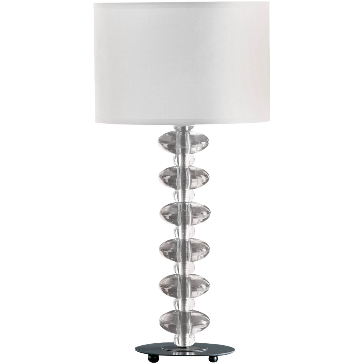 Image of Bobi Bobble White Fabric Shade Lamp&hellip;