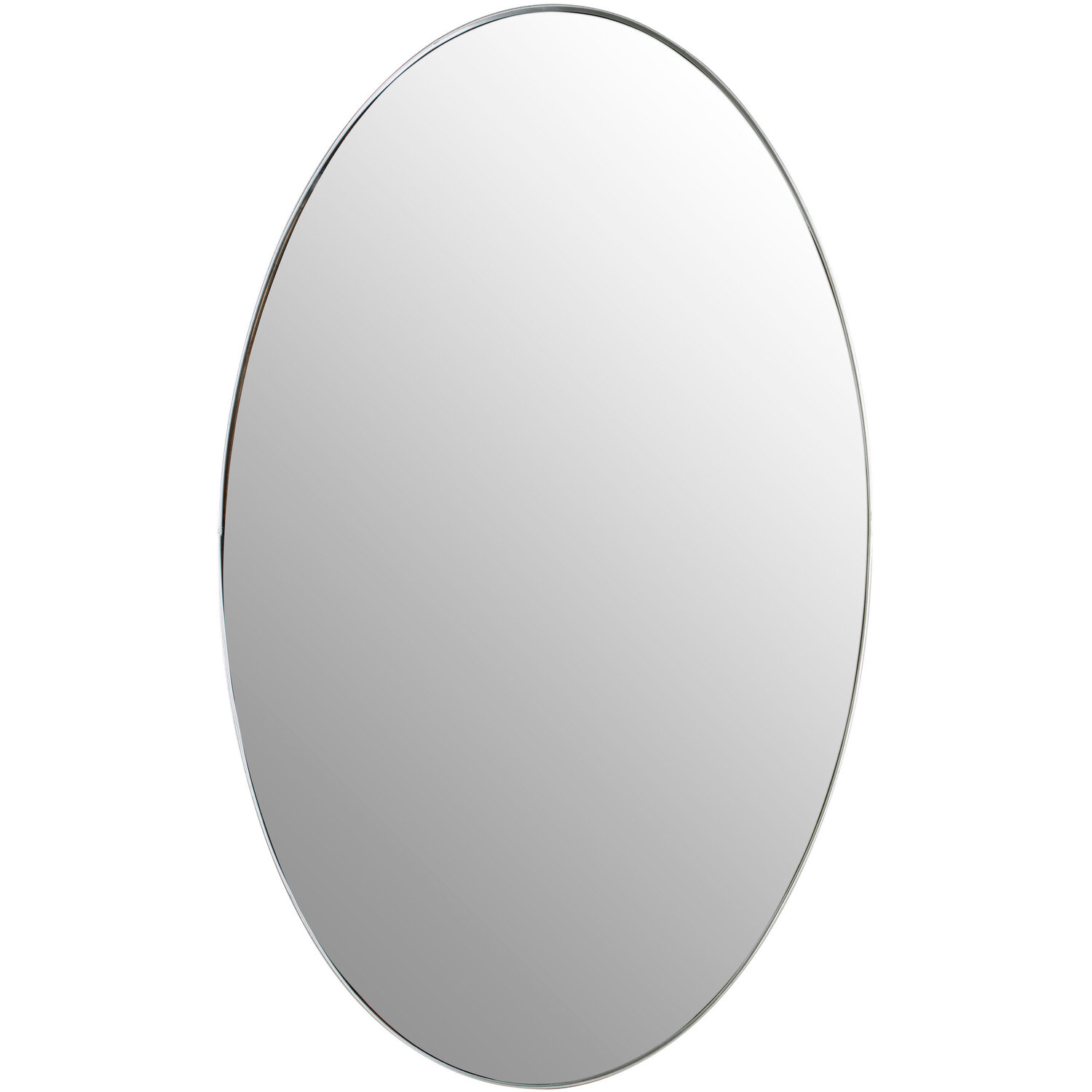 Sana Small Rectangular Wall Mirror with Bevelled Frame - Silver