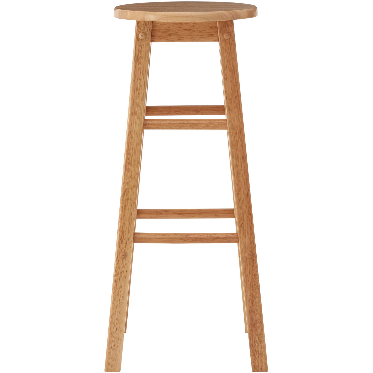 Selby Natural Tropical Hevea Wood Tall Bar Stool - Natural