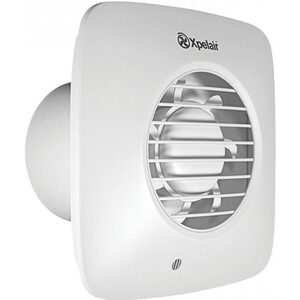Xpelair Simply Silent DX150PS 150mm Square Fan with Pull Cord - 93074AW - Perfect for Bathrooms