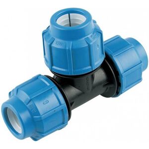 FloPlast Equal Tee 20mm Plastic - 495124 - Versatile Plumbing Fitting
