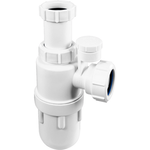 McAlpine 75mm Water Seal Anti-Syphon Adjustable Inlet Bottle Trap - A10AV-SV - Versatile Plumbing So