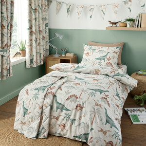 Scandi Saurus Dinosaurs Reversible Duvet Cover Bedding Set