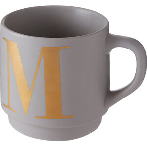 Signet Grey Monogram Mug, M