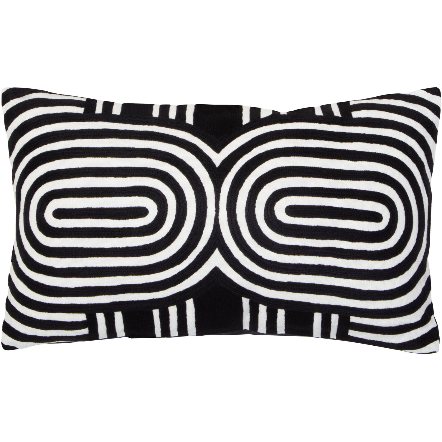 Bosie Ozella Black And White Cushion - Black & White