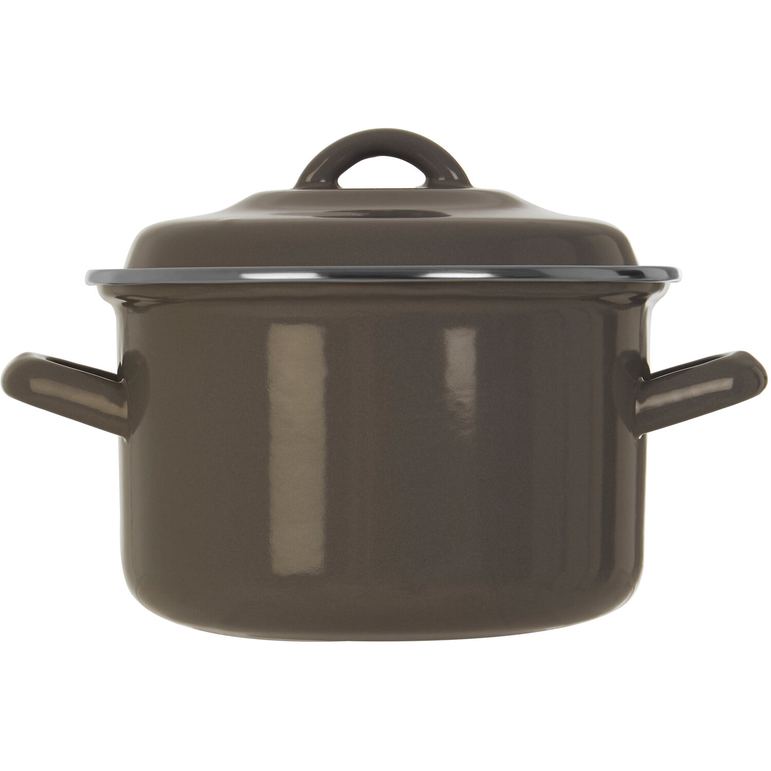 Porter Grey Enamel 16cm Casserole Dish - Grey