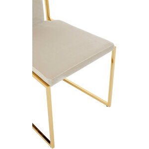 Deana Gold Frame High Back Dining Chair