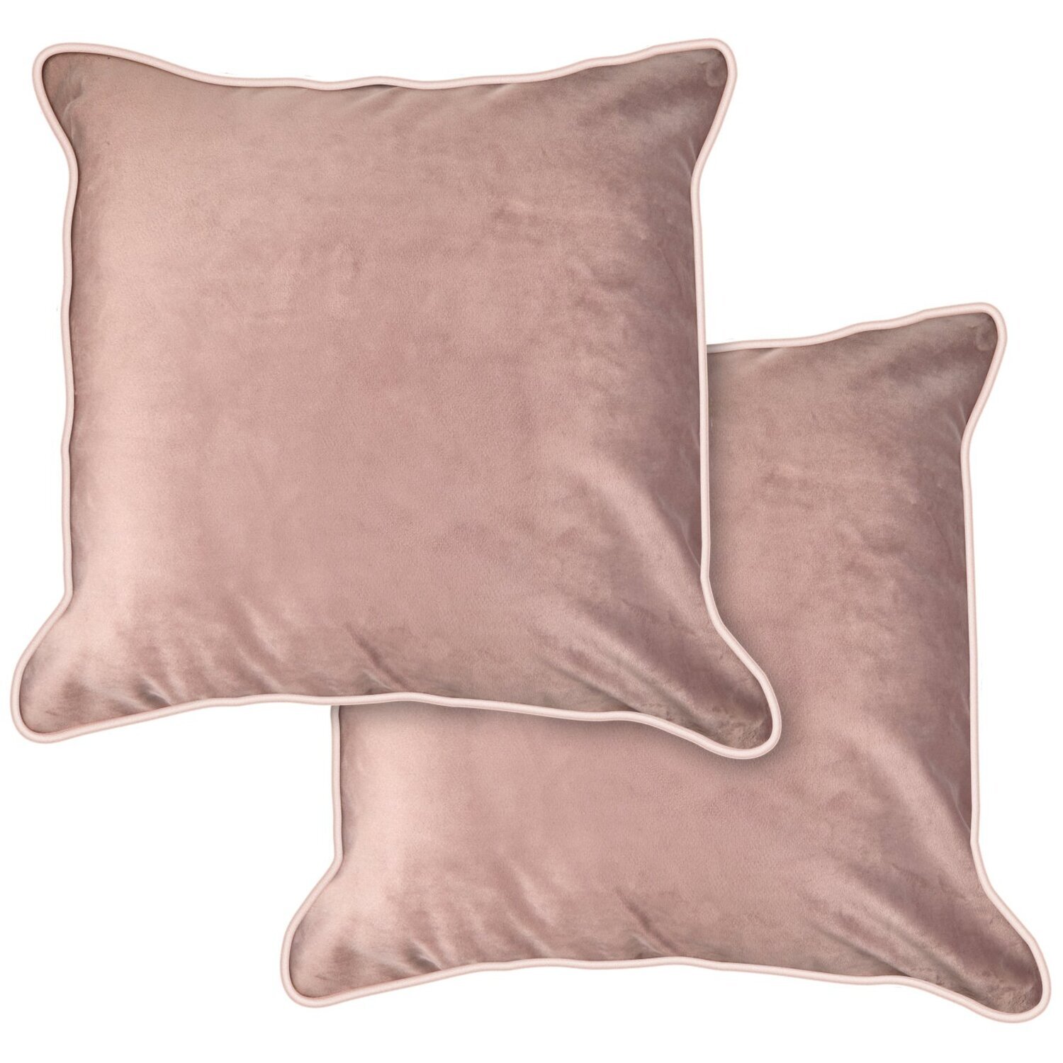 Plush Velvet Soft Touch Cushion Cover In Heather - Pink