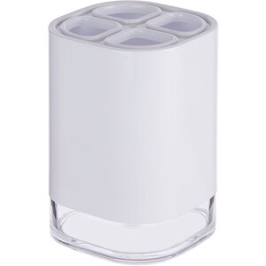 Ando White Acrylic Toothbrush Holder