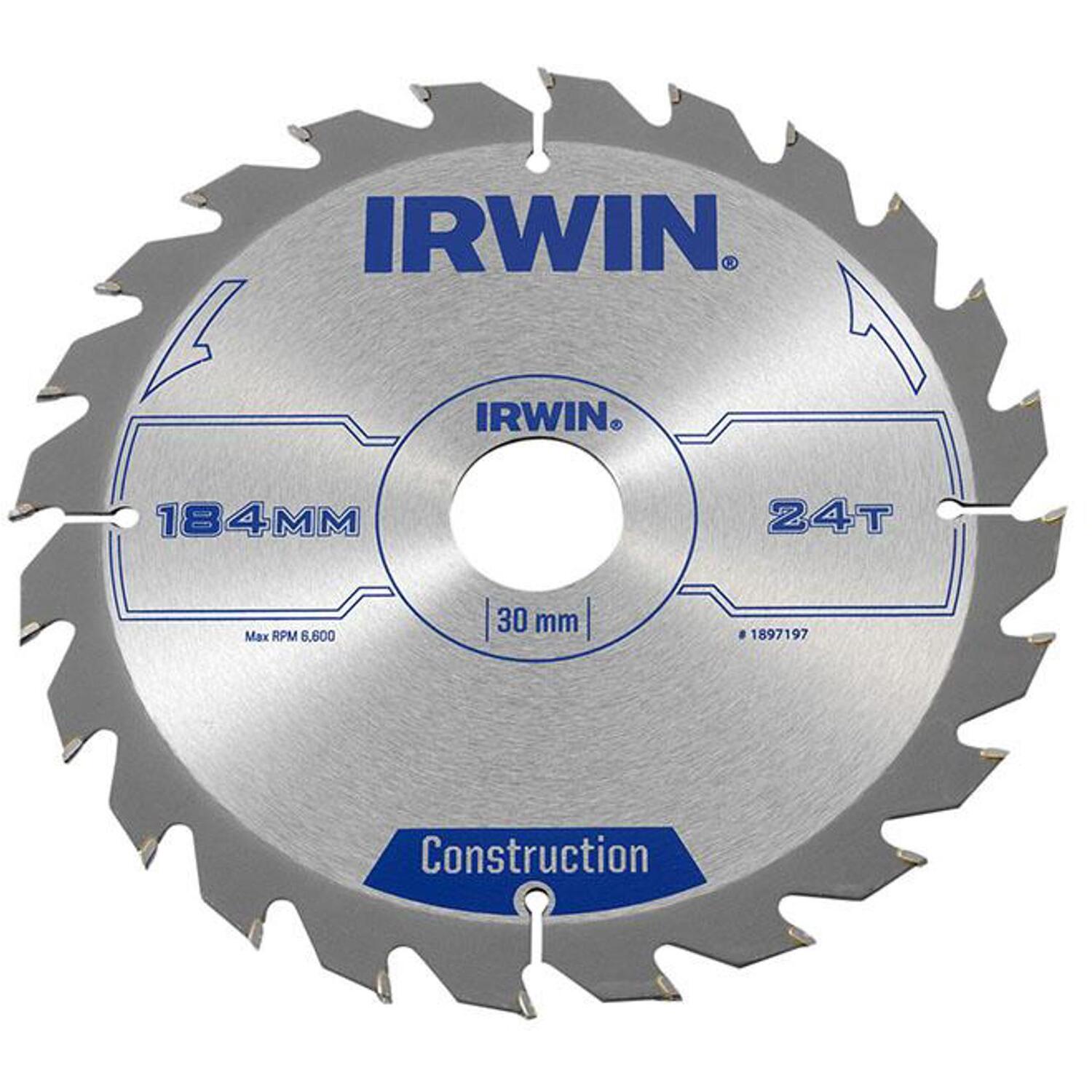 B&Q - 1897197 Construction Circular Saw Blade 184 X 30mm X 24T Atb Irw1897197 - Image 8