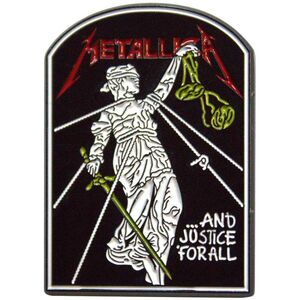 Metallica And Justice For All Tombstone Badge