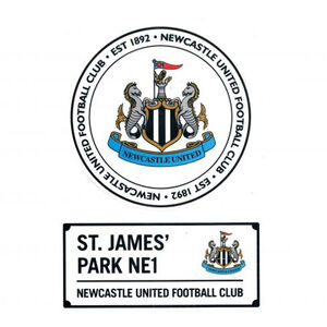 Newcastle United FC Assorted Designs Car Decal (Pack of 2)