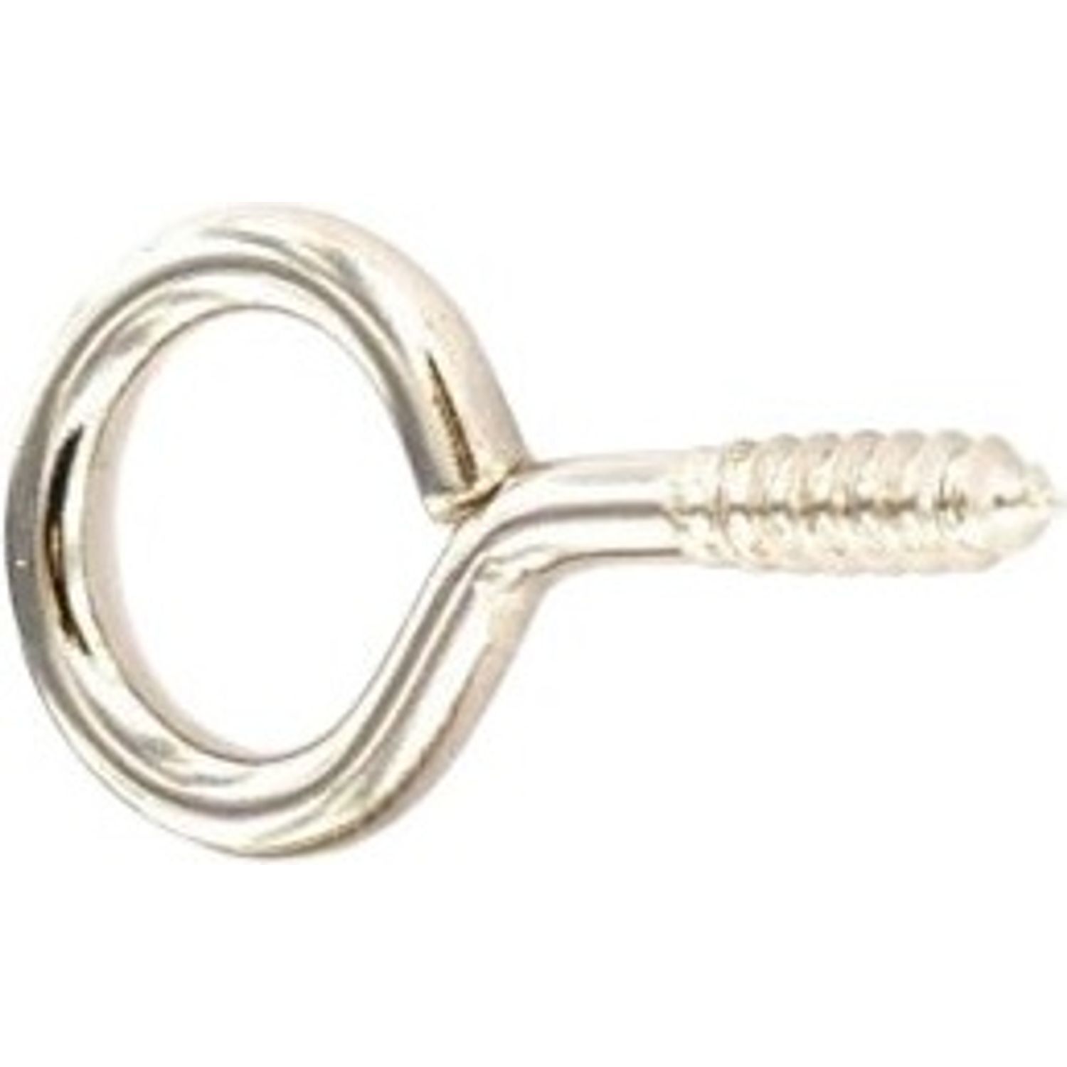 Securpak Nickel Plated Curtain Wire Eye Hook (Pack Of 40) - Silver