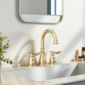 Darphe 3 Hole Bathroom Basin Mixer Tap with Drainer
