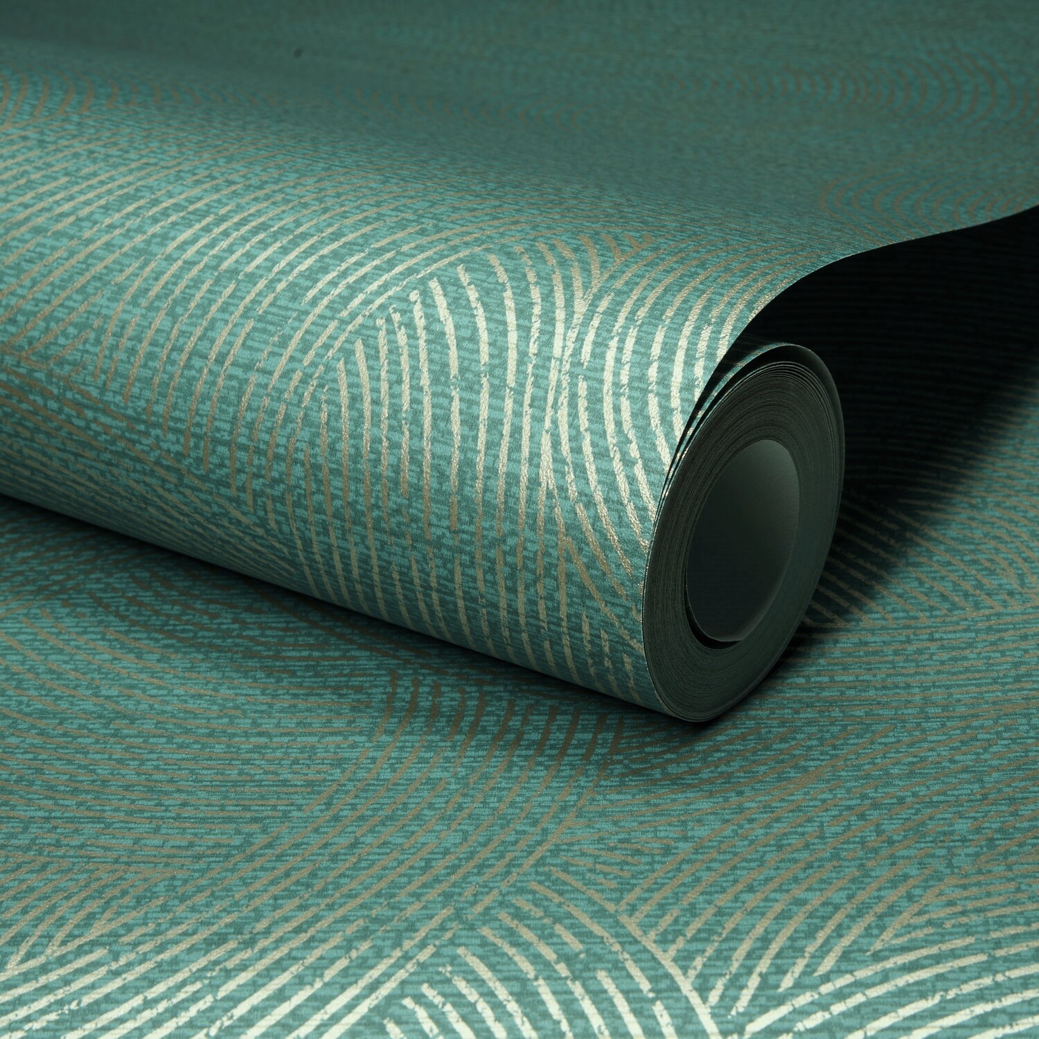 B&Q - Boutique Organic Maze Swirl Pvc-Free Eco WallpaperGreen - Image 2