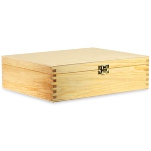 Wooden Storage Box With Lid Decorative Home Organiser