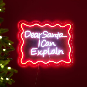 Dear Santa I Can Explain LED Neon Sign