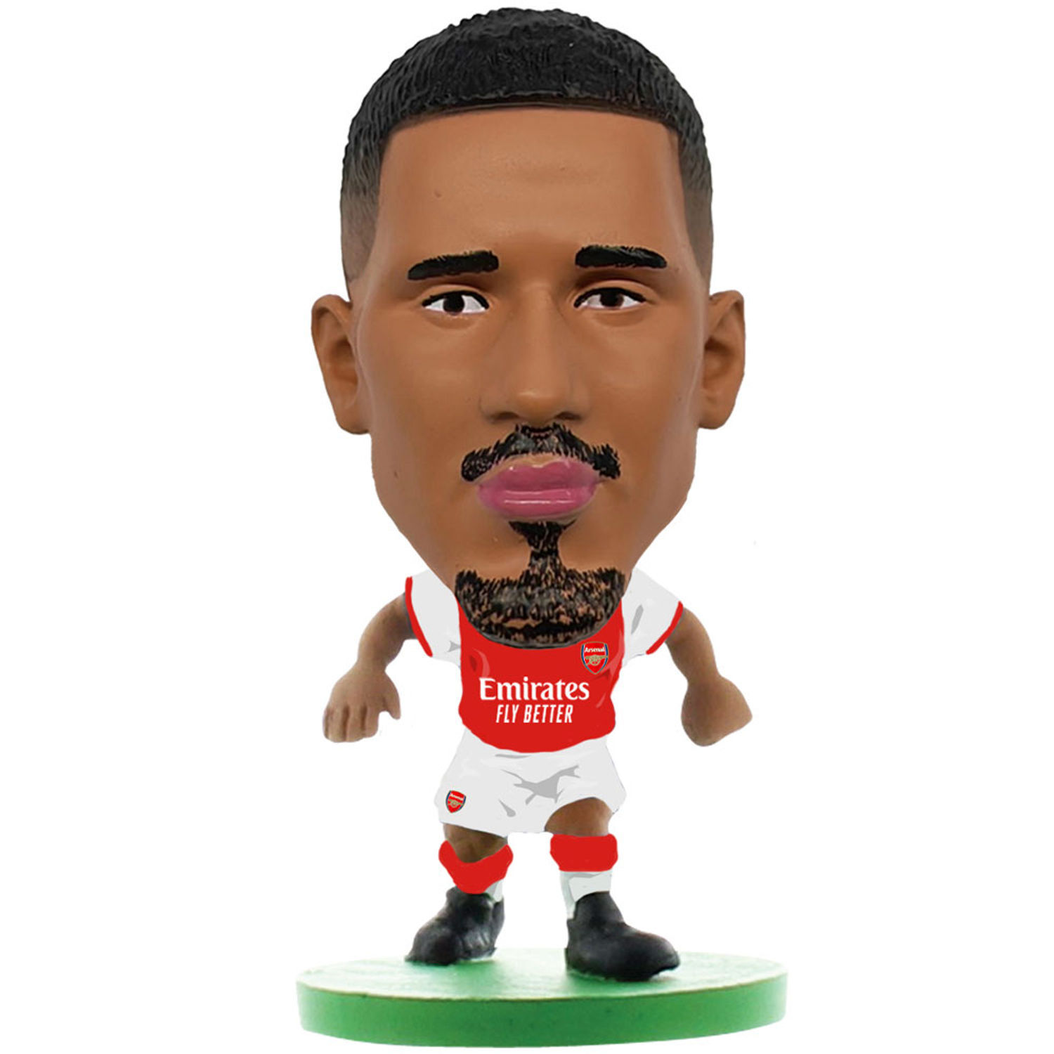 Arsenal Fc William Saliba Soccerstarz Football Figurine - White/Red/Green