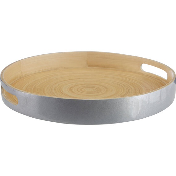 Kyoto Large Silver Tray With Side Handles