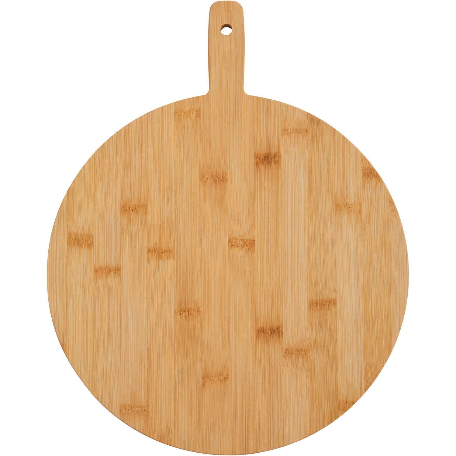 Essentials By Premier Aleki Bamboo Round Paddle Chopping And Serving Board - Gold