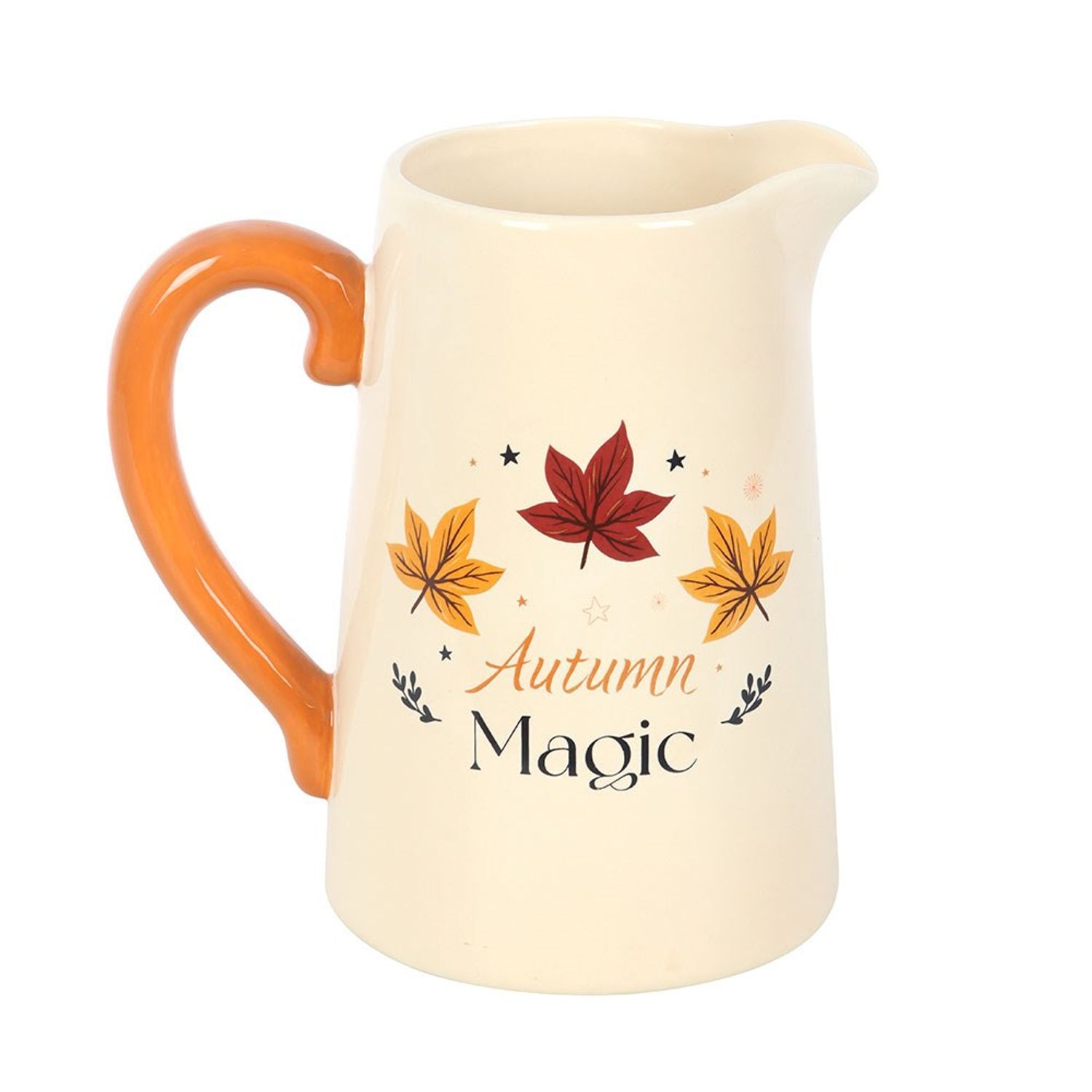 Something Different Autumn Magic Ceramic Flower Jug - White/Orange