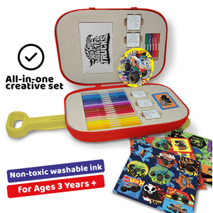 Hot Wheels Trolley by Multiprint  Kids Travel & Activity Case