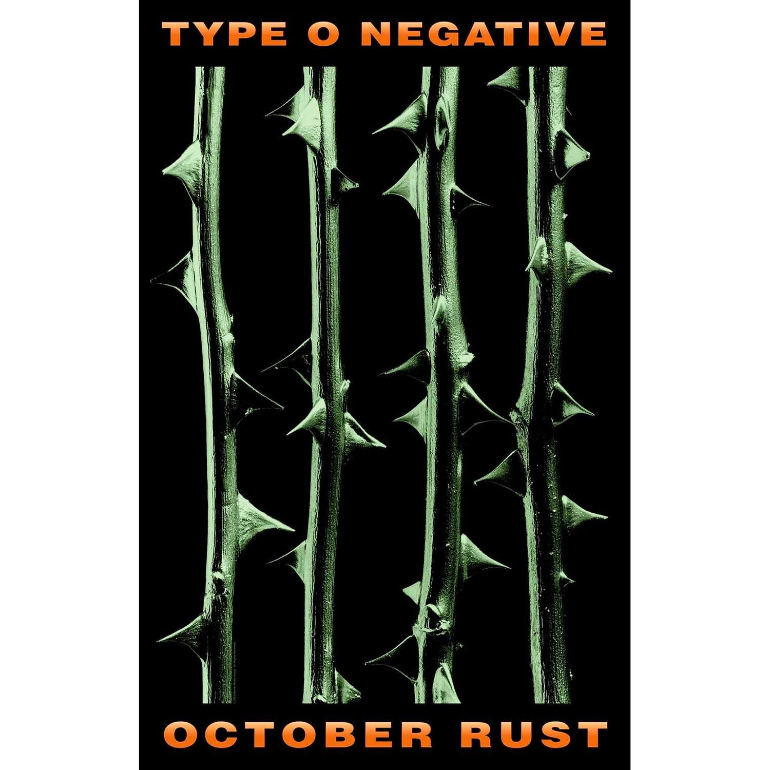Type O Negative October Rust Textile Poster - Green/Black/Orange
