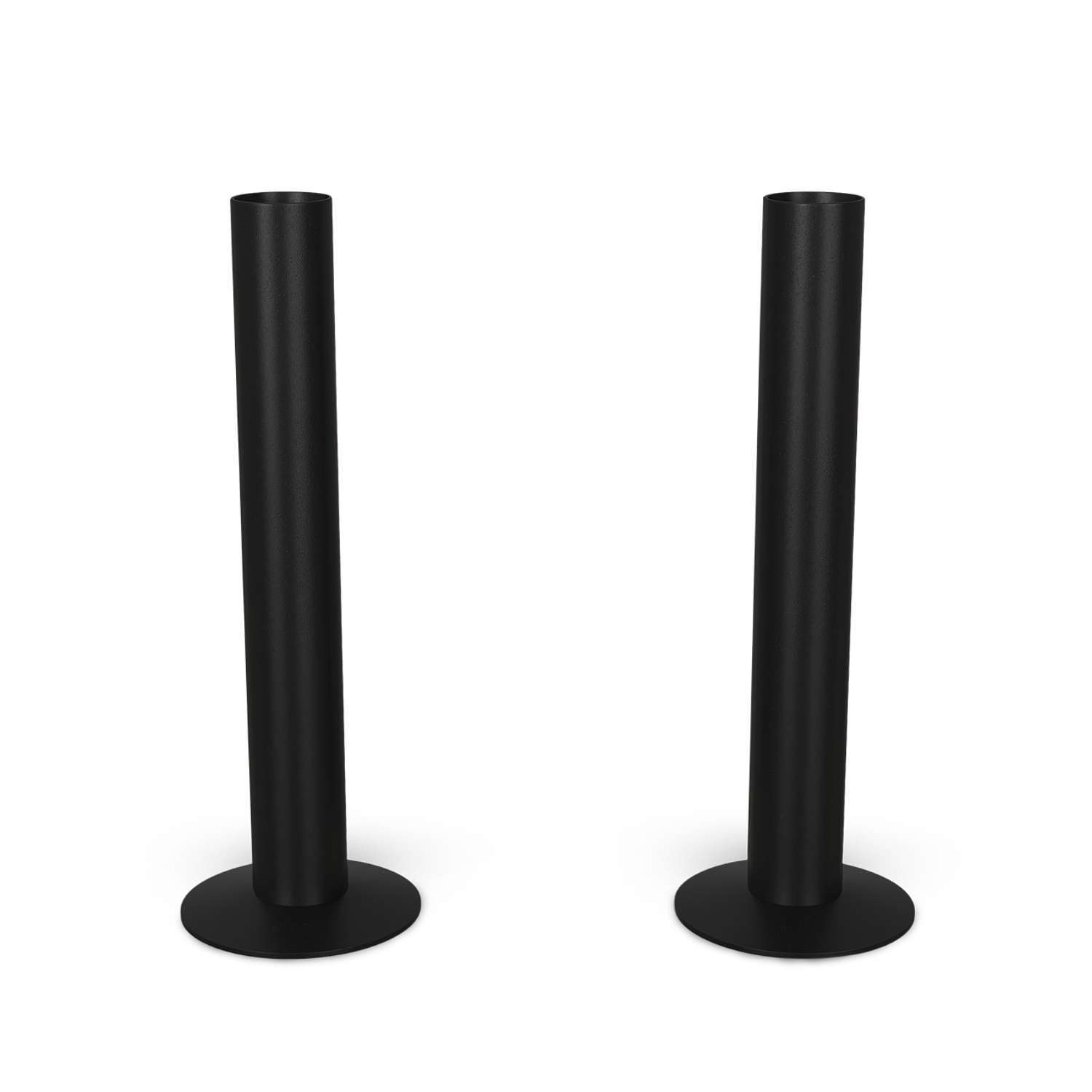 Uk Radiators Talus - Black Matte Pipe Covers - Black / 130Mm - Image 2