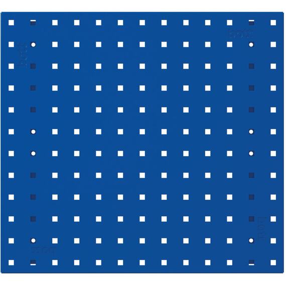 Bott perfo panel 495 x 457mm, perforated plastic, RAL 5010 Gentian Blue