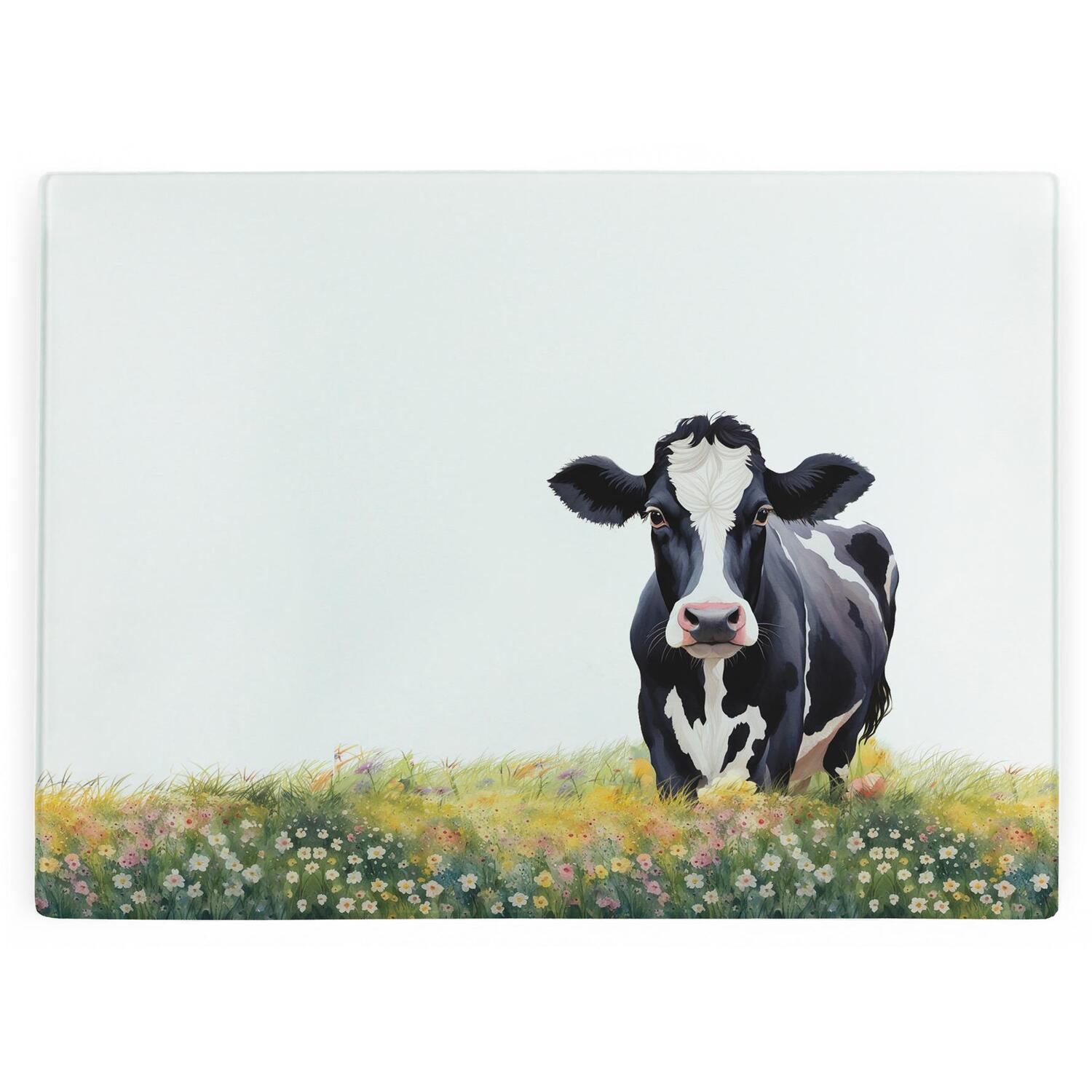 Image of Friesian Cow Large Smooth Glass Worktop&hellip;