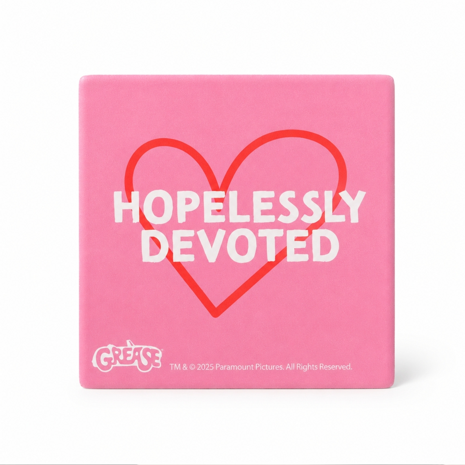 Image of Fandomania Grease 'Hopelessly Devoted' Coaster -&hellip;