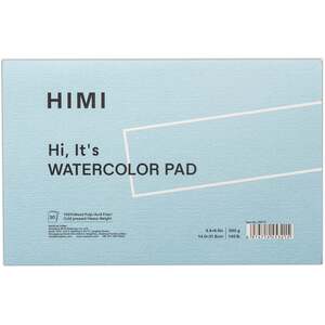 HIMI Paper Pad Watercolour - 14 x 21.6 cm (5.5 x 8.5 inches ), 300g, 20 sheets, glued (Blue)