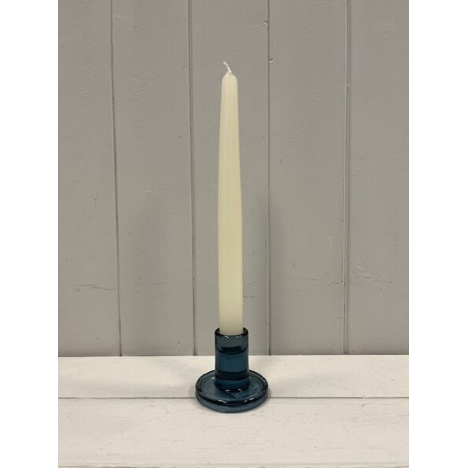  - Blue Smooth Small Candle Holder - Image 3