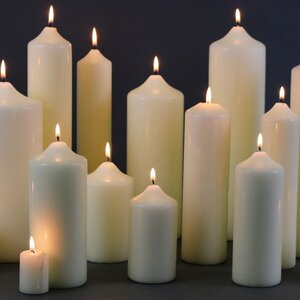 Church Candle White Chapel Candle CAND022