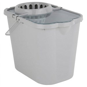 1 x 12L Mop Bucket & Wringer Multi Surface Plastic Bucket With Handle