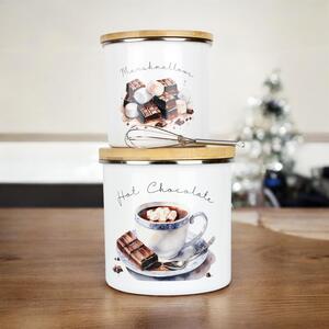 Indulgent Hot Chocolate Gift Set - Storage Canisters & Whisk