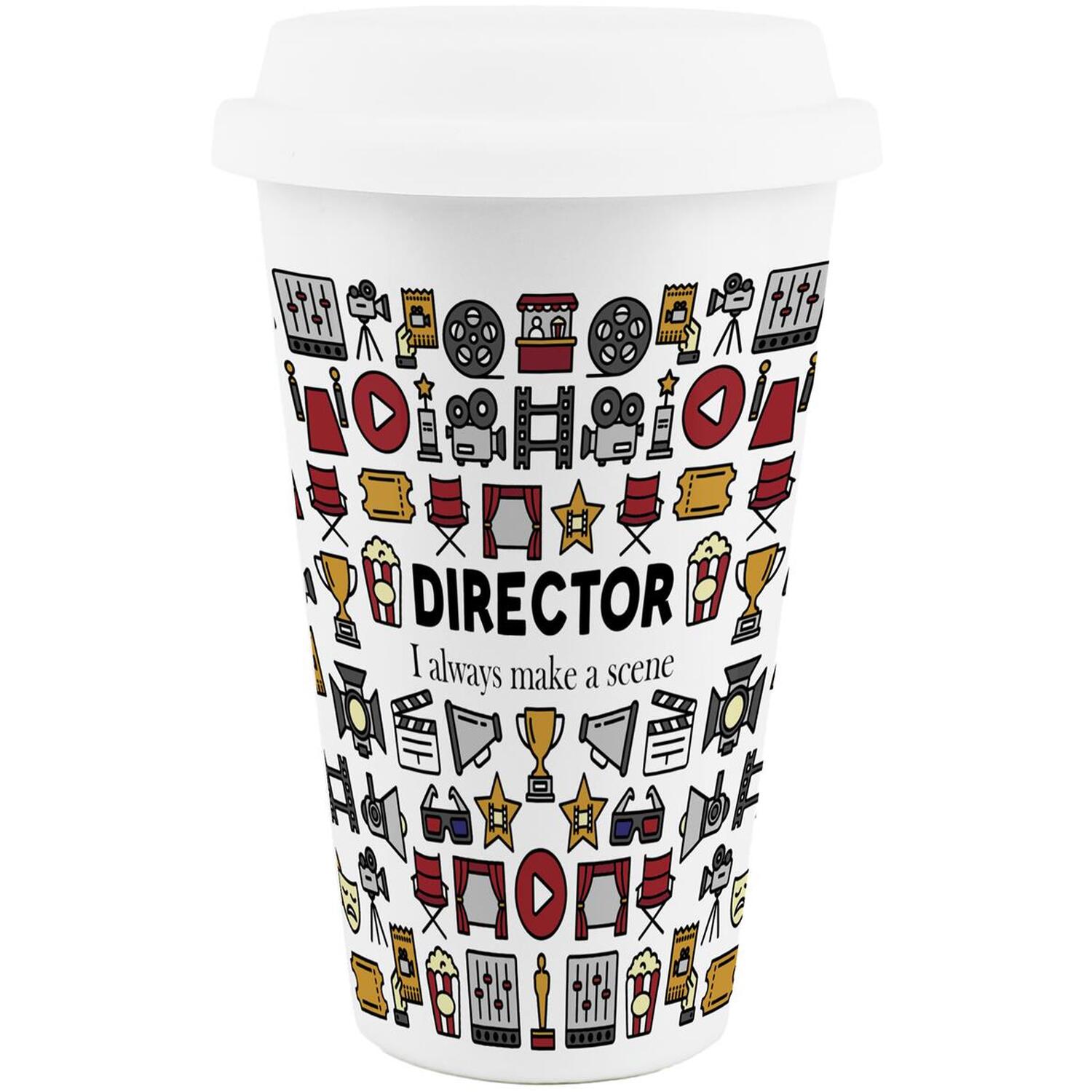 Image of Novelty Film Director Ceramic Travel Mug&hellip;